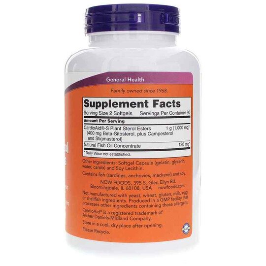 Beta-Sitosterol Plant Sterols, NOW